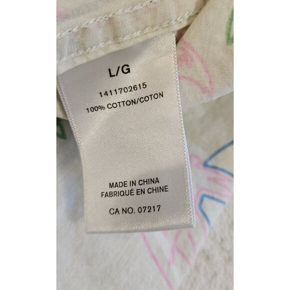 Grand Beach Club Hawaiian Button Up Shirt Mens Large Flamingo Surfer Palm Tree - Picture 8 of 8